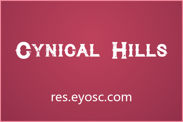 复古包装上的 Cynical Hills 粗犷之美