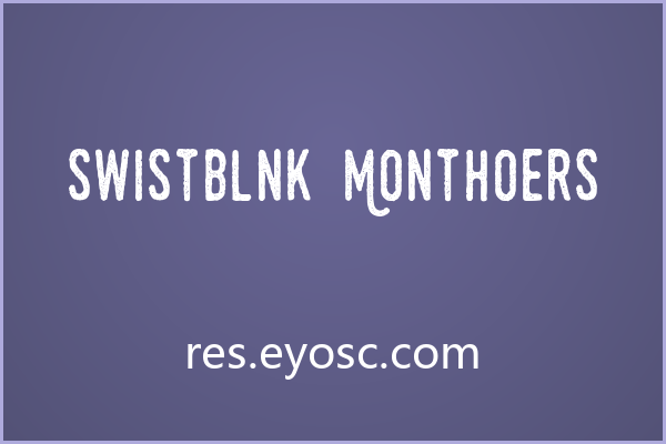 婚礼请柬上的不完美，Swistblnk Monthoers