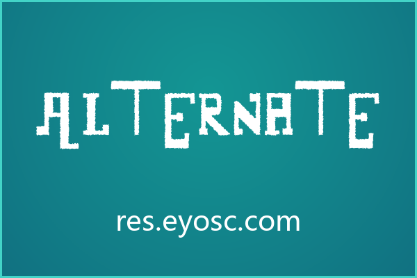 潮流海报版面上一眼认出 Alternate