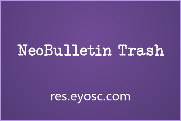 NeoBulletin Trash，带着油墨瑕疵的打字机叙事