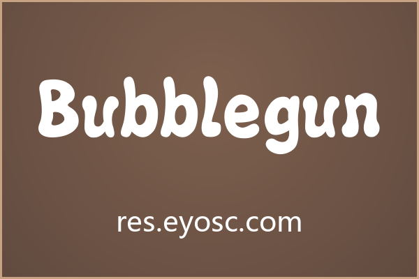 手帐贴纸版面上一眼认出 Bubblegun