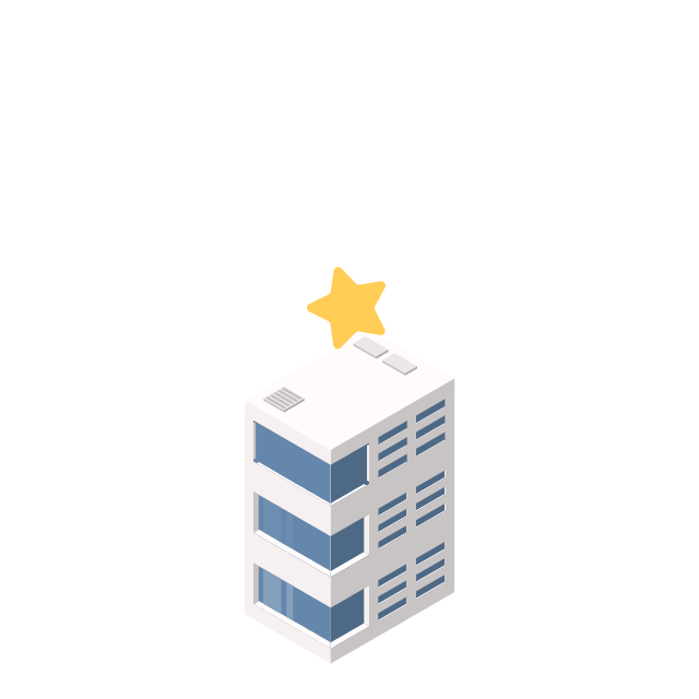 建筑逐层生长，星标最终点亮