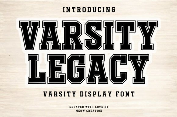 品牌VI版面Varsity Legacy的学院风范自然流露