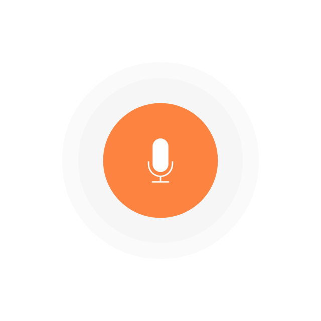 不发声却自带节奏的录音波纹动效