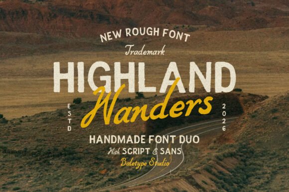 做游戏UI想带点粗犷手绘风？试试 Highland Wanders