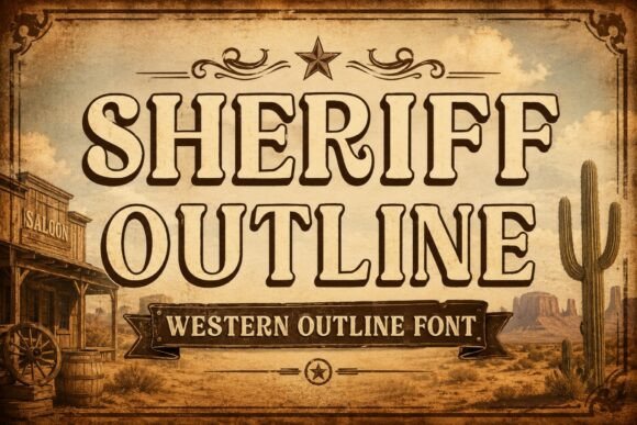拿 Sheriff Outline 做杂志排版，大字号才对味
