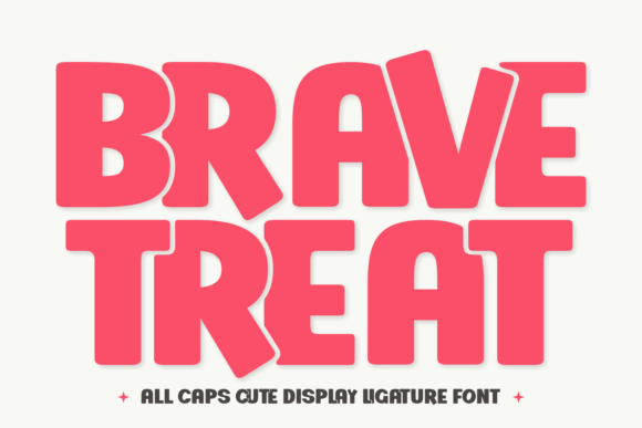 Brave Treat 的圆润块状笔画点亮海报标题