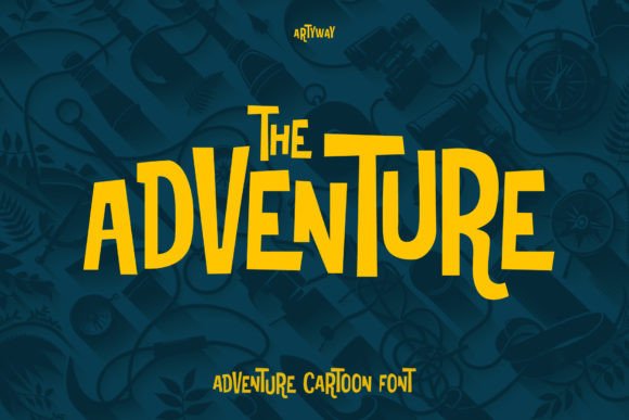 做休闲游戏UI时，你会需要Adventure这款字体