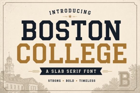 书籍封面总缺那点复古学院味？试试 Boston College