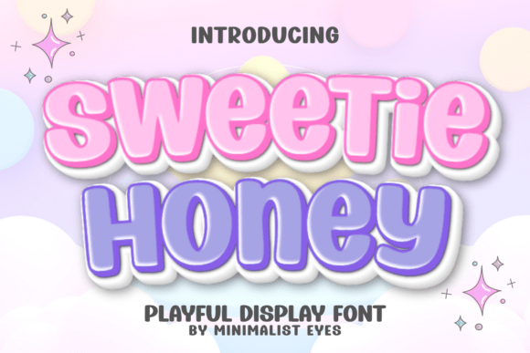 海报标题缺份甜蜜泡泡感？试试 Sweetie Honey