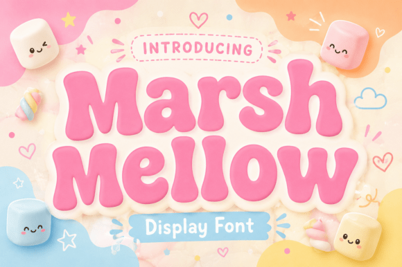 粗壮却不显笨重，Marshmellow 点亮杂志复古排版