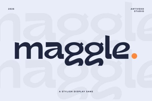 做品牌VI的同行，不妨试试 Maggle 这款混合字体