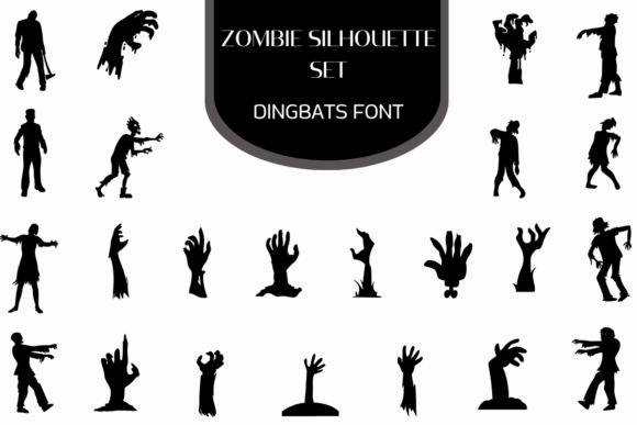 做暗黑网页标题的设计师该看看 Zombie Silhouette