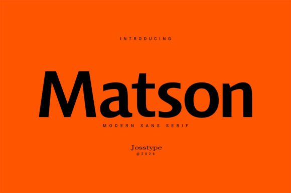 Matson 的几何粗体能瞬间抓住电商Banner视觉焦点