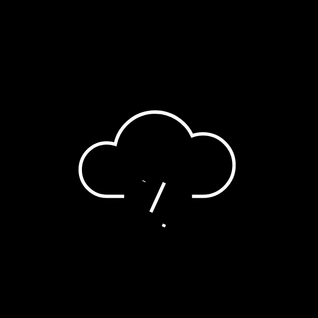 天气数据面板上的极简雨云动效