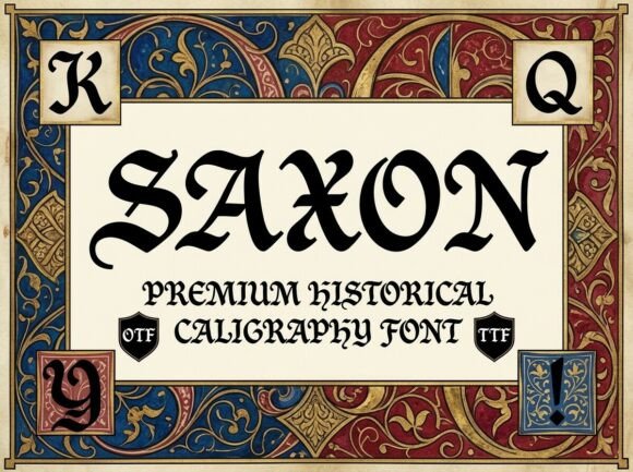 手工精酿啤酒包装上 Saxon 的哥特式视觉张力