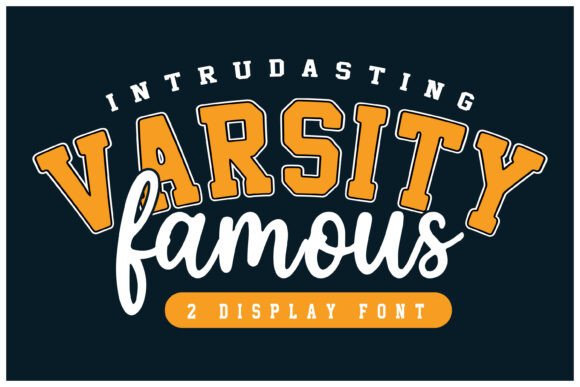 杂志排版想加点复古运动风？试试 Varsity Famous