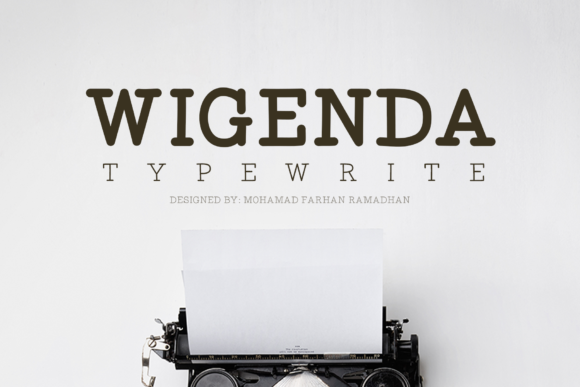 敲下故事的开篇，Wigenda Typewrite重塑书籍封面