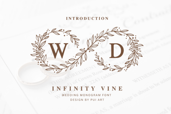 海报标题缺焦点，Infinity Vine Monogram用圆框破局