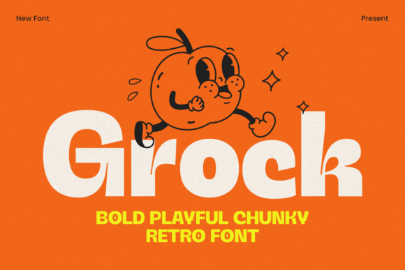 拿Grock做海报标题，粗体几何感直接拉满