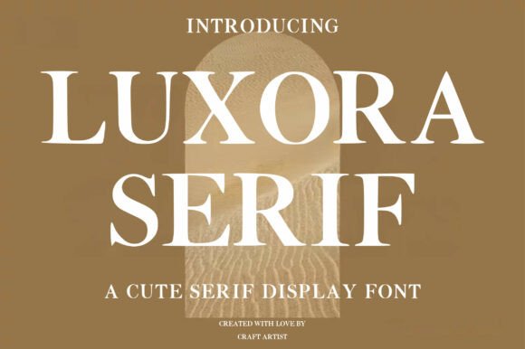 Luxora Serif 的圆润衬线让婚礼纸品主视觉优雅亲切