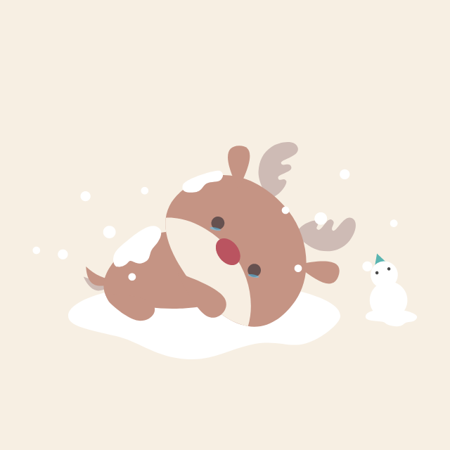 本该沮丧的落选页，趴雪地的驯鹿却让人舍不得走