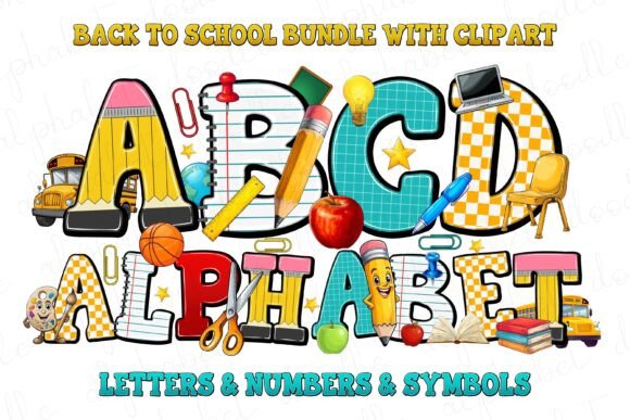儿童活动海报上一眼认出 Back to School