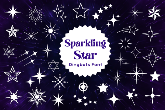 布满星芒的符号字库 Sparkling Star