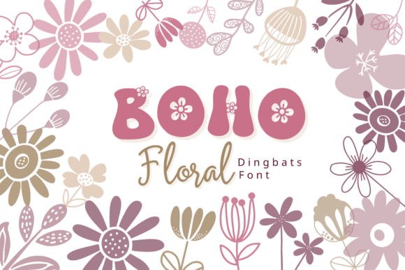 Boho Floral 的植物符号让手账装饰变得轻而易举