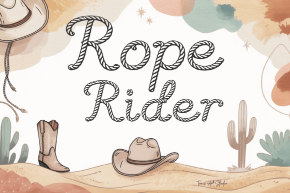 用 Rope Rider 做西部风设计，绳结细节拉满