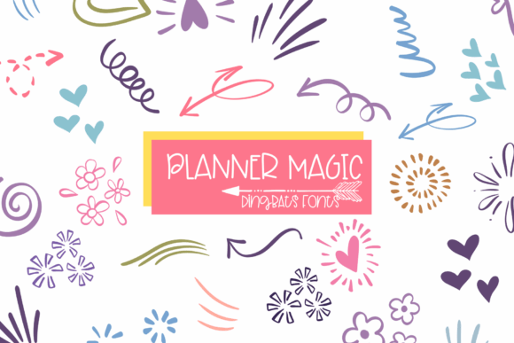 线条的魔法：Planner Magic手绘涂鸦符号体