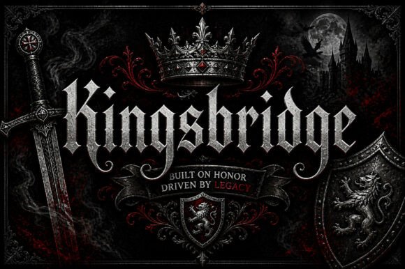 Kingsbridge，锐利哥特体的复古锋芒与现代优雅