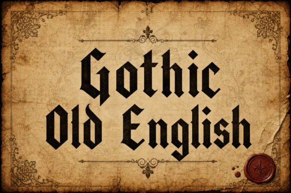 为徽章与Logo寻找权威感 Gothic Old English