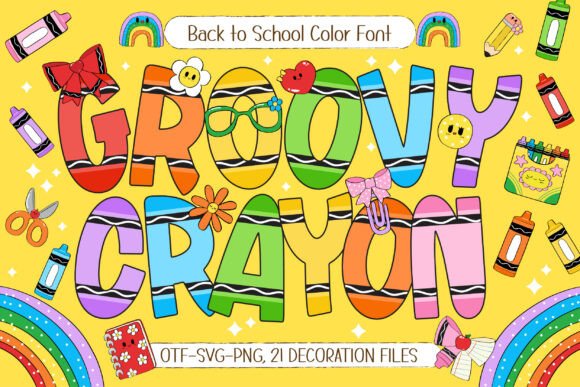 用 Groovy Crayon 绘制校园海报，色彩瞬间鲜活