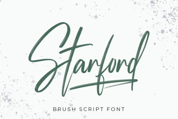 做海报主标题的人该看看 Starford Handwriting Brush