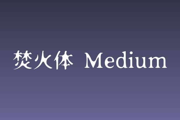 品牌VI总缺灵魂？「焚火体 Medium」来破局