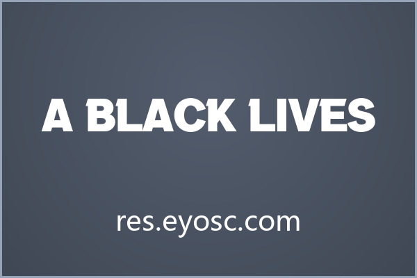 拿 A Black Lives 做海报主标题，大字号才对它味