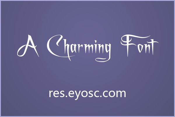 A Charming Font 的装饰感适合节日贺卡与品牌主视觉