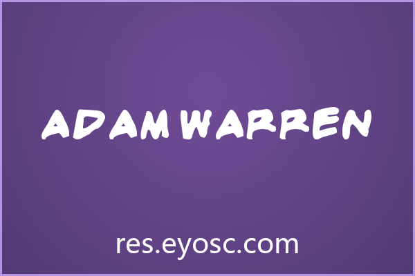 笔画圆润饱满的卡通体 Adam Warren