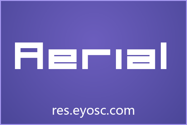 游戏UI设计师速览 Aerial 字体