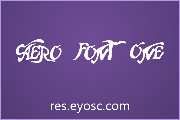 Aero Font One——社交媒体的视觉语言
