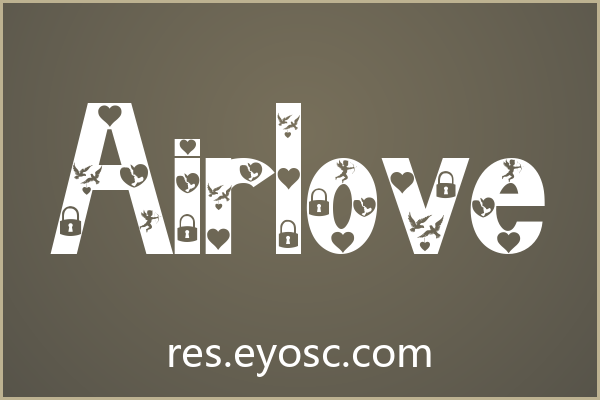做海报标题腻了？聊聊「Airlove」的镂空小心机