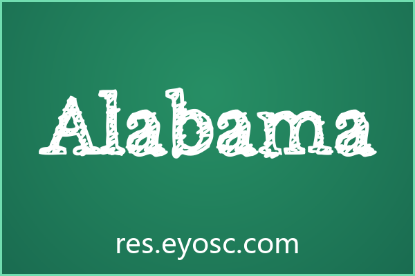 Alabama字体下载 | 海报标题的粗犷手绘视觉利器