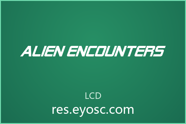 科幻海报标题首选：Alien Encounters