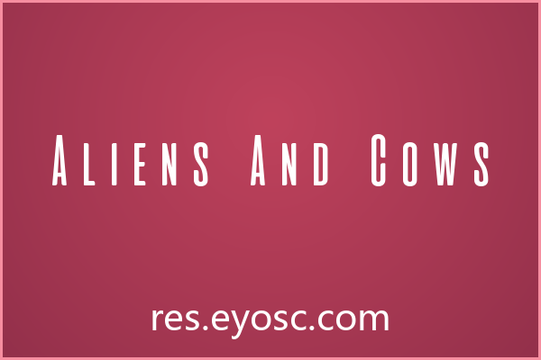 「Aliens And Cows」：几何感与亲和力并存的App界面字体