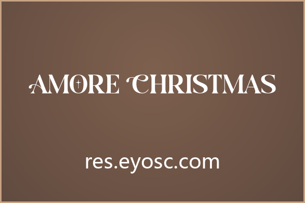 为节日海报增添精致感的 Amore Christmas
