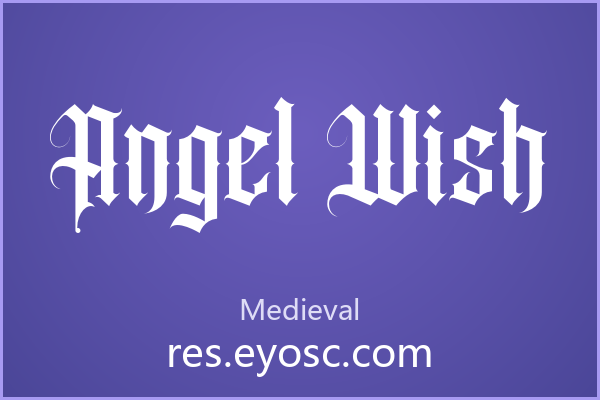 复古海报总差点厚重感？也许该试试 Angel Wish