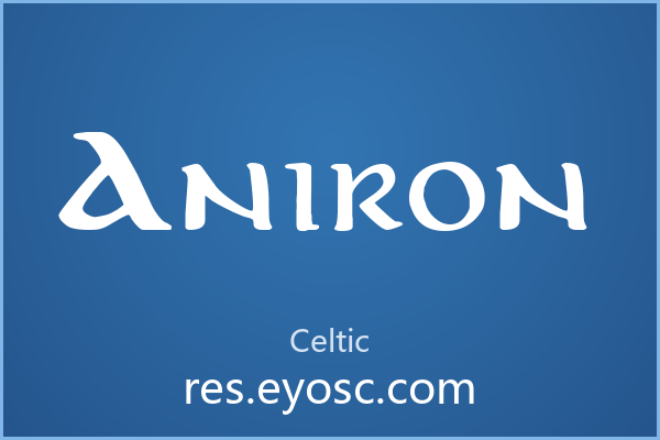 Aniron，凯尔特风的圆润复古，商业提案与品牌故事