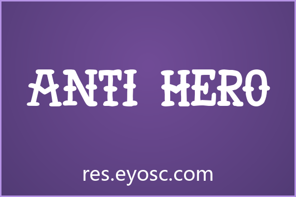 杂志排版字体库清单：Anti Hero 值得收藏吗