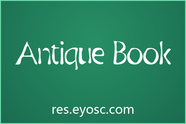 咖啡餐饮字体清单 | Antique Book值得收藏吗